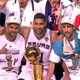 San Antonio Spurs players celebrate their 104-87 victory over the Miami Heat in Game 5 of the NBA Finals to win their fifth championship.
ESPN Screenshot